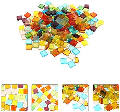 DOITOOL Витражная Плочки от цветно Стъкло за Разнообразни от Кристал Мозайки за Украса на Чинии, за да Работи