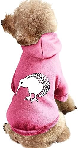 Нова зеландия, Киви Папрат Модни Блузи За Домашни Любимци Меки Топли Дрехи За Кучета от Траен Пуловер за Домашни Любимци с Шапка