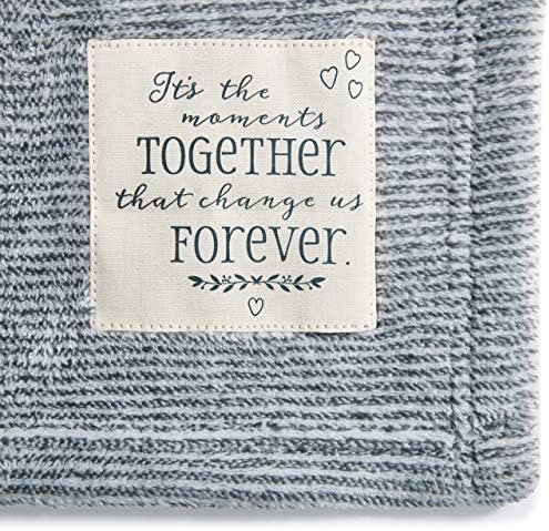 Семейно Одеяло от мека сива руното тъкан DEMDACO Moments Together Change Us 120 x 60