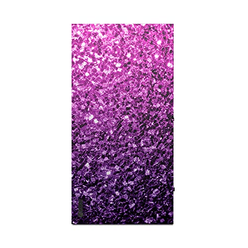 Дизайн на своята практика за главата Официално Лицензиран PLdesign Purple Pink Art Mix Матова повърхност Винил Стикер Калъф за игра кожа, Съвместим с конзола Xbox Series X