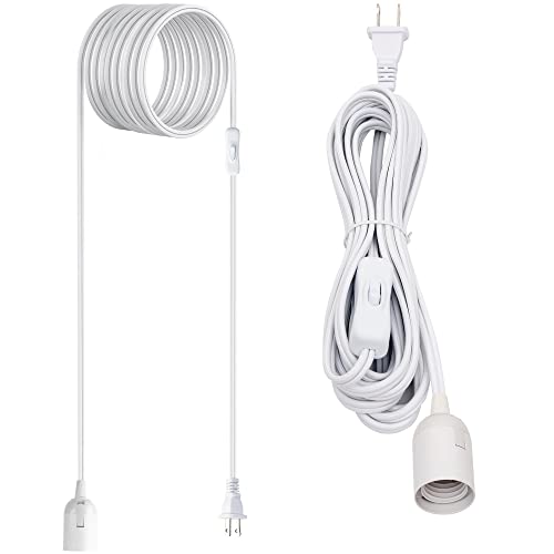 JACKYLED 20 Метра удължителен кабел, който да бъде Одобрен от UL, Окачен Фенер, Окачен Лампа, захранващ Кабел за лампа, Кабел,