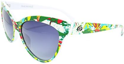 Слънчеви очила Margaritaville Birds of Paradise с цветя поляризация, Кръгли, Цвят Бял, 57 мм