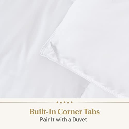 Идеалното пушистое стеганое одеяло - Луксозно Пуховое Алтернативно Стеганое одеяло с поставяне King Fluffy Duvet Гъст