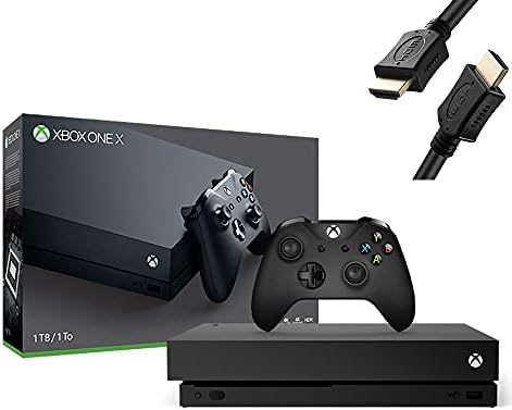(Актуализиран) Игрова конзола на Microsoft Xbox One X обем 1 TB - Безжичен контролер, абонамент Xbox Game Pass