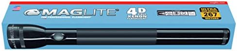 MagLite - S4D015 Мощен фенер с 4-клетъчна лампа с нажежаема жичка Maglite D в кутия с дисплей, черен