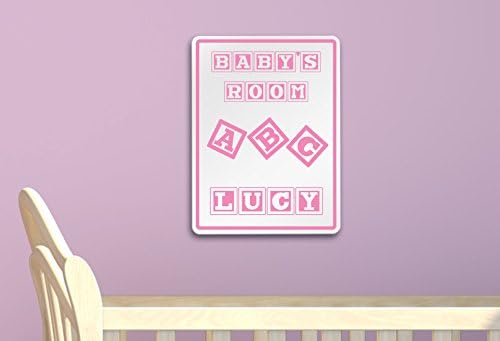 Луси - Идеи за стаята на Детето ми - Адаптивни Декоративна Алуминиева Табела с Размери 12 на 9 инча За детска стая