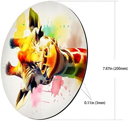 Игри Кръгла подложка за мишка SHENCANG BLUE с Цветни дизайнерски повърхността на Жираф ZX012 за подобряване на точността