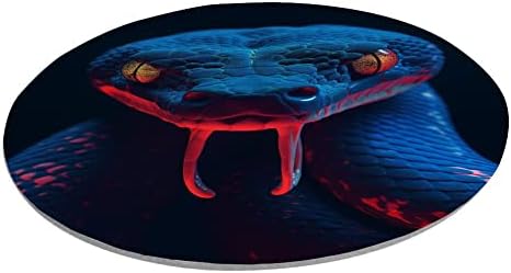 Игри Кръгла подложка за мишка SHENCANG BLUE с дизайнерски повърхността на Змия Кобра Art-05 за подобряване на