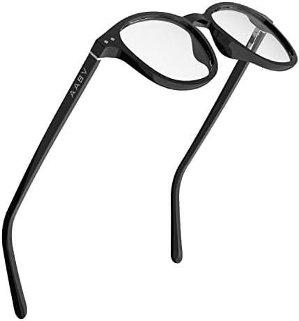 AABV Синя Светлина Блокер Очила Облекчаване на Напрежението на Очите Кръгли Прозрачни Компютърни Игри Очила за Мъже,