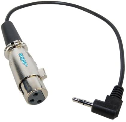 3-пинов кабел HQRP 3,5 мм конектор XLR, Съвместим с конденсаторным микрофон Rode NTG2 Shotgun (пряка връзка с външния