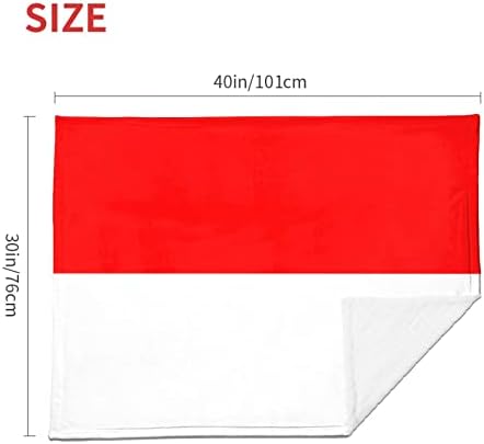 Одеяла за Свободни с Индонезийски Флаг, Супер Меко Детско Двойно Одеало, вещи от Първа Необходимост, Детско Одеало 30 X 40