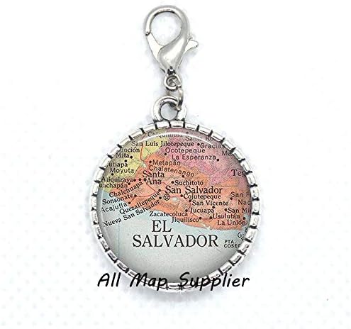 AllMapsupplier Модерен цип на картата на Салвадор, Закопчалката-омар на картата на Салвадор, цип в ел Салвадор, Закопчалката-омар