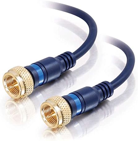 Мини Коаксиален кабел F-тип C2G 29123 Скоростта, Синьо (50 Фута, 15,24 метра)