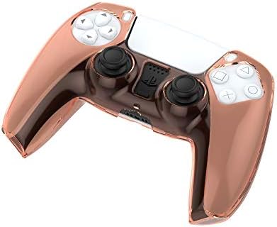 Калъф за контролера PS5, твърд Защитен Калъф за PC AWINNER Shell Skin, който е Съвместим с контролера на Sony Playstation 5 (оранжев)