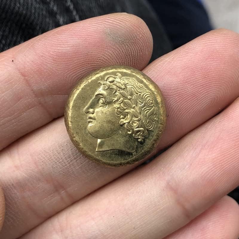 Гръцките Монети, Месинг Със Сребърно Покритие Старинни Занаяти Чуждестранни Възпоменателни Монети На Нередовно