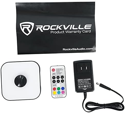 Rockville 2 LED DJ Party Статив, За Тонколони + RGB с дистанционно управление + Активен звук