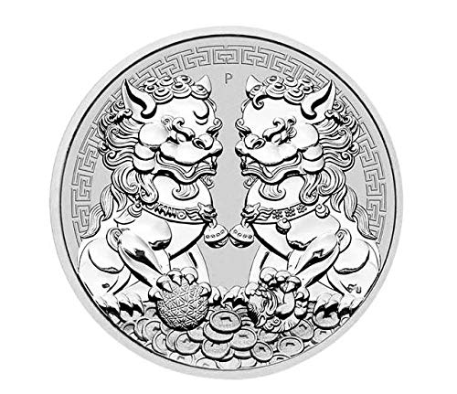 2020 AU Австралия Австралийска ДВОЙНА сребърна монета PIXIU .9999 $ 1 MS69 NGC