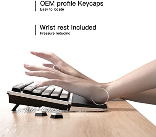 Безжична Ръчна клавиатура Hexgears X3 TKL с червени стрелки Kailh Box, Цветна Компактна клавиатура Ironman без клавиши за