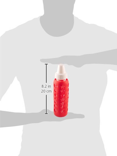 Силиконовата със Стъклен Капак, за бебешко шише от HNR - 2 Опаковки ЧЕРВЕН ЦВЯТ