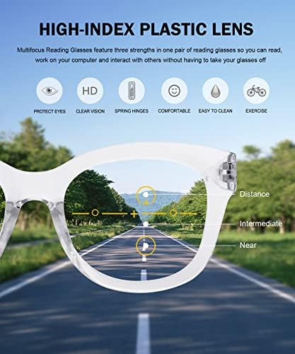 Дамски Четци Eyekepper Oversize Progressive Readers - Многофокусные Компютърни Четци С защита От Uv - trifocals за