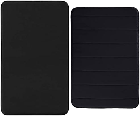 Подложка за вана Gorilla Grip Memory Foam, обикновен и шарени, Монофонични килимче за баня размери 24x17 и Шарени