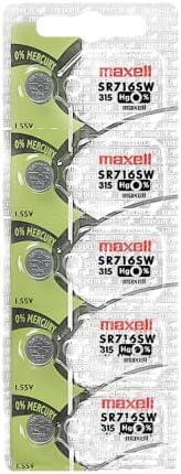 Бутон елемент Maxell Watch Battery SR716SW 315 Комплект от 5 батерии