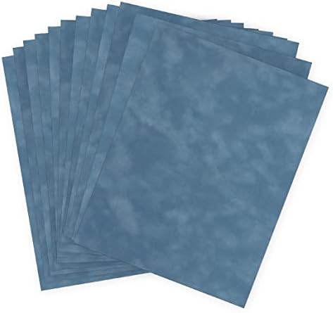 Кадифе хартия S. E. I. размер 8.5 x 11 инча, френско синьо, 12 листа