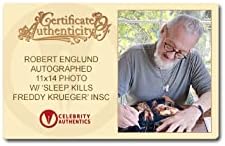 Робърт Инглунд остави автограф на снимки Кошмар на елм стрийт Фреди Крюгер Воини на мечтите 11x14 с надпис Sleep Killz!