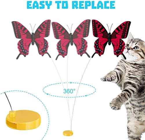 Sanwuta 12 бр. Интерактивни играчки-пеперуда, за да активирате движение, работа на смени играчка с мигащи Пеперуди,