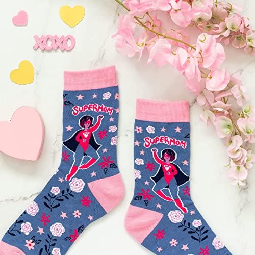 Lavley Забавни Чорапи за майките - Подаръци За майки, Новородени бебета и Бъдещи майки, баби, Пълнители за Отглеждане Ден