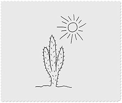 Azeeda 2 x Кърпички за почистване на лещи и очила от микрофибър Sun & Cactus (LC00018440)