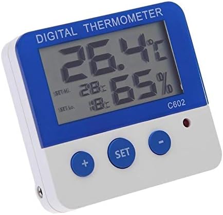 JAHH Стаен Термометър Водоустойчив Цифров LCD Термометър, Влагомер Влажност, Измерване на Температурата в Помещението