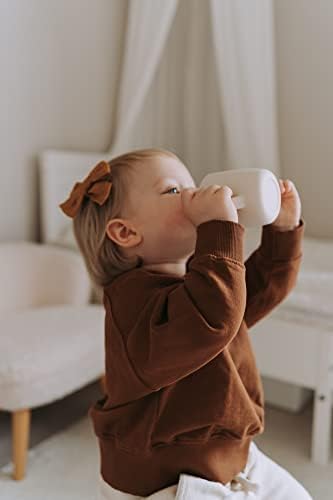 КИДСко. Силиконовата чаша-поильник и Тренировъчен чаша за бебе на 6 месеца + Мек чучур и Нечупливи дръжка, удобен
