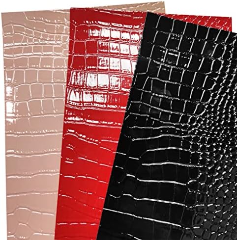 Листове от Изкуствена кожа, с лъскави Релефни материи 6 Цвята за Производство на Ключодържатели и Гривни Плат от Изкуствена кожа с Голографическим Оборудван с Дебе