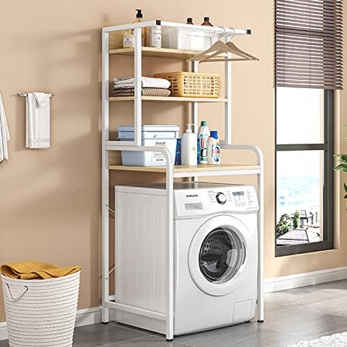 Hokcus Многофункционални Рамка за съхранение на перални машини по рафтовете над Тоалетна, Рафтове за съхранение на пералната