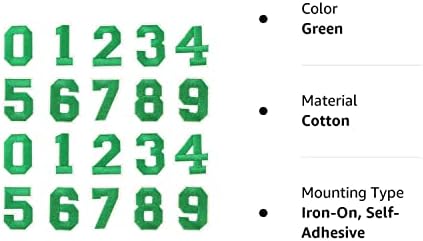 2 Комплекта на Ивици с номера, Набор от приложения с номера 0-9, етикети с железни стикери, Sew-Етикети с цифри