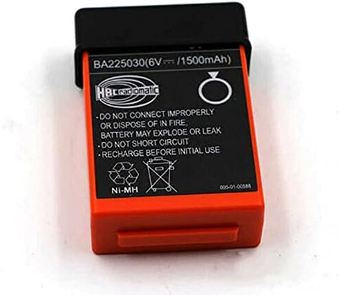 PROTOW (6 бр) Батерия HBC Radiomatic BA225030 6V 1500mAh BA225030 Ni-Mh Акумулаторна Батерия за кран HBC с Дистанционно