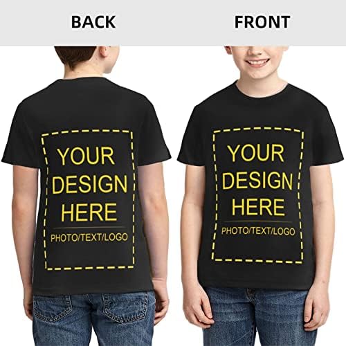 Изработена по поръчка Тениска за деца, Момчета и Момичета, Персонализиран Дизайн, вашето Собствено Изображение, Снимка, Текст,