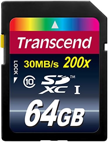 Карта с флаш памет Transcend 64GB SDXC Class 10 скорост до 30 MB/сек (TS64GSDXC10)