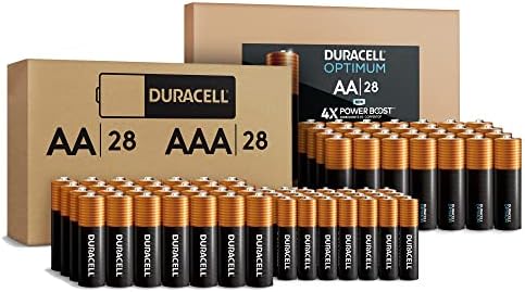 Батерии Duracell Optimum AA 28 бр. + Батерии Coppertop AA + AAA 56 бр. Комбиниран комплект алкални батерии от