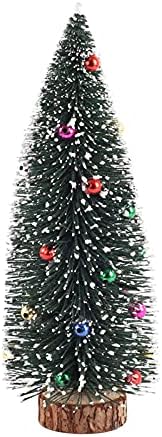 Направи Си Сам Едно Малко Дърво Мини-Ела Декор На Работния Плот Коледа Мини-Коледна Елха Начало Декор Прозрачна