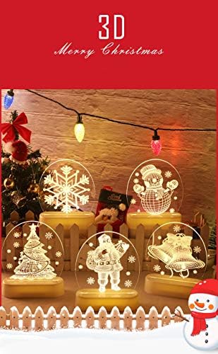 Коледен нощна светлина За Дома Декорация, Декорации за детската Стая, Акрилни USB-захранване за Коледни Подаръци За Деца - Дядо