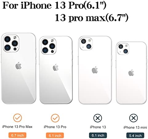 GAHOGA [3 + 1] Защитно фолио за обектива на камерата Bling, съвместима с iPhone 13 Pro (6,1 инча) /13 pro max (6,7 инча) Защитно