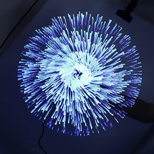 Вентилатор с 3D Голограммой, 16,5 См, 224 led светлина топчета, Проектор с 3D Голограммой с Висока резолюция, 3D Снимки