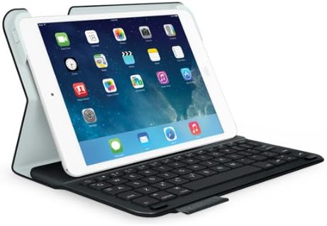 Ультратонкая клавиатура Logitech Folio за iPad Mini - Черен въглерод (канава)