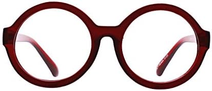 OCCI CHIARI Големи Кръгли Очила за четене 2.25 Стилни Ридеры 0 1.0 1.25 1.5 1.75 2.0 2.25 2.5 2.75 3.0 3.5( Черен,