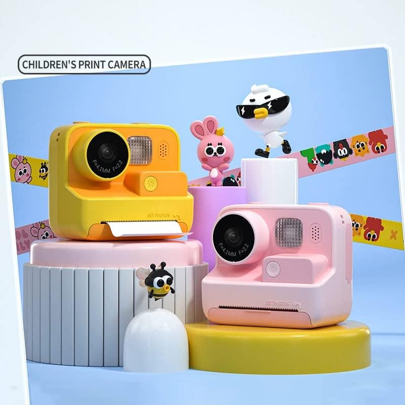Детски фотоапарат с моментално печат, 48 Мегапиксела и разделителна способност от 1080P HD Цифрова Видеокамера