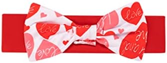 bakjuno/Комплект Дрехи за един Ден на Моя Първи Свети Валентин за Малко Момиче, Блузи с Дълъг ръкав за Новородено,