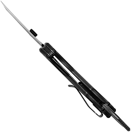 Kershaw Outlier, Тактически сгъваем джобен нож в стил Керамбит с лесен отваряне, обратен изземване, черна тапицерия
