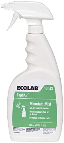 Ecolab 12043 Освежители за въздух ZephAir Mountain Mist, Търговска Освежители на въздуха за помещения, 32 грама на Спрея (всеки)